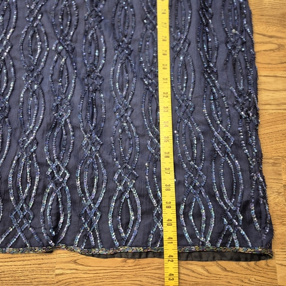 Sténay Beaded Sequin Keyhole Back Silk Dress - Picture 14 of 14